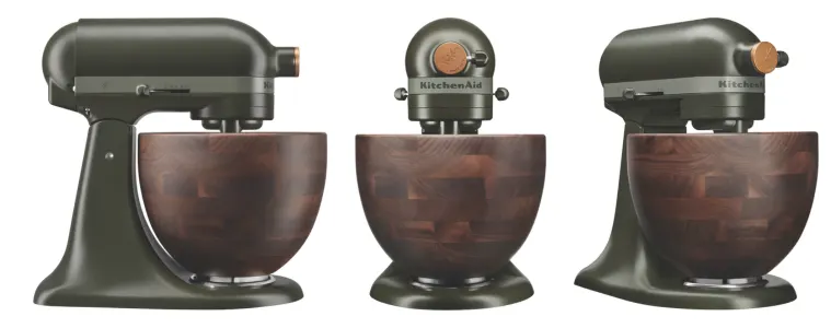 Product image of the Kitchenaid design series stand mixer in evergreen