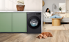 LG 14kg Front Load Washing Machine in modern laundry
