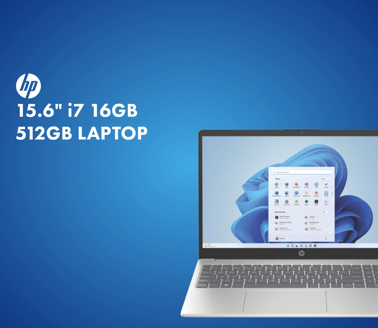 HP 15.6" i7 16GB 512GB Laptop