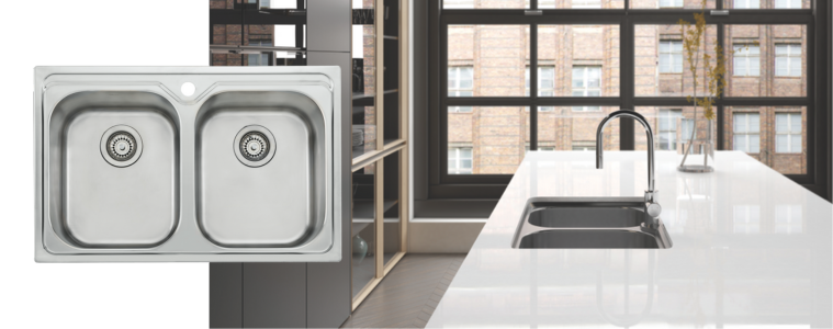 Oliveri Diaz Universal Double Bowl Sink