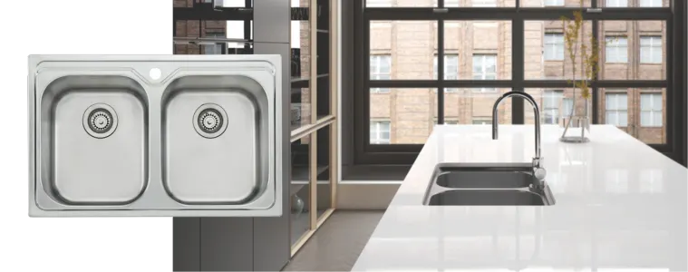 Oliveri Diaz Universal Double Bowl Sink