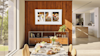 Style frame TV by Samsung on wall in dining room.