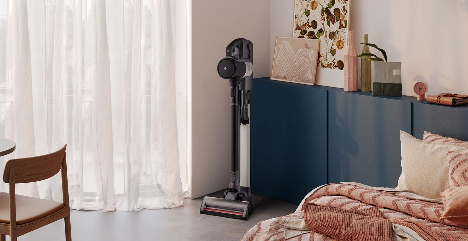 LG CordZero A9L-AQUA Stick Vacuum with Power Drive Mop lifestyle image