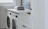 A stunning laundry with coastal style