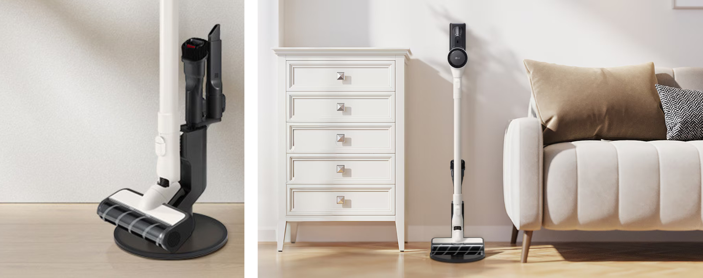 Lifestyle image of the LG A9 ACE CordZero Stick Vacuum