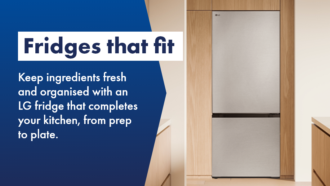 LG Fridge available at The Good Guys. 
