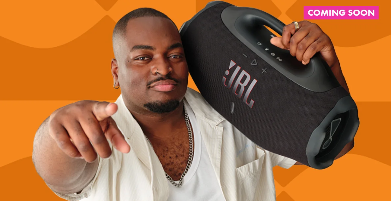man holds JBL boombox 4