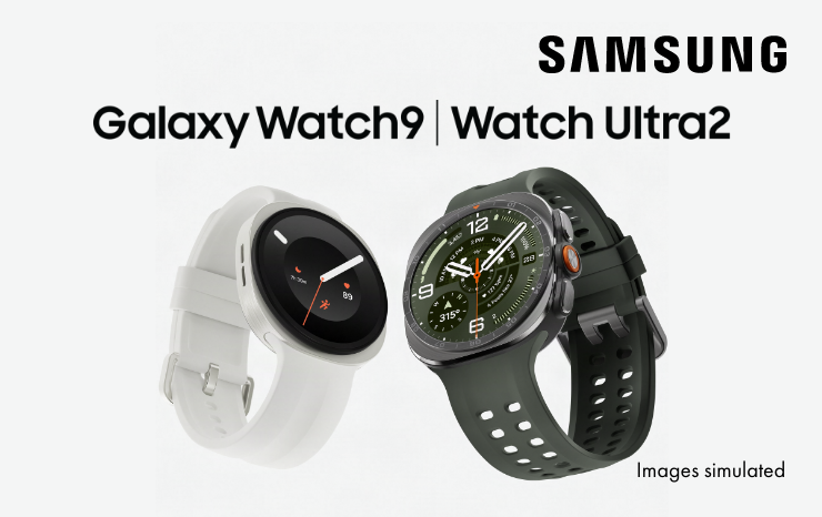 Image of the Samsung Galaxy Watch 9 and Watch Ultra2