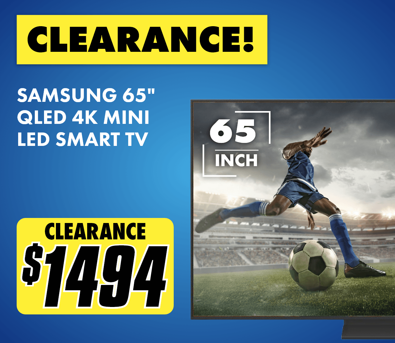 Samsung 65" QN70F NEO QLED 4K Mini LED Smart AI TV 2025