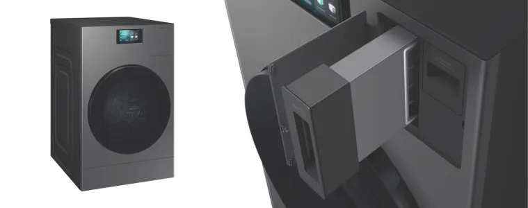 Samsung BESPOKE AI Heat Pump Combo close up