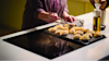 Haier mid grey cooktop in a kitchen