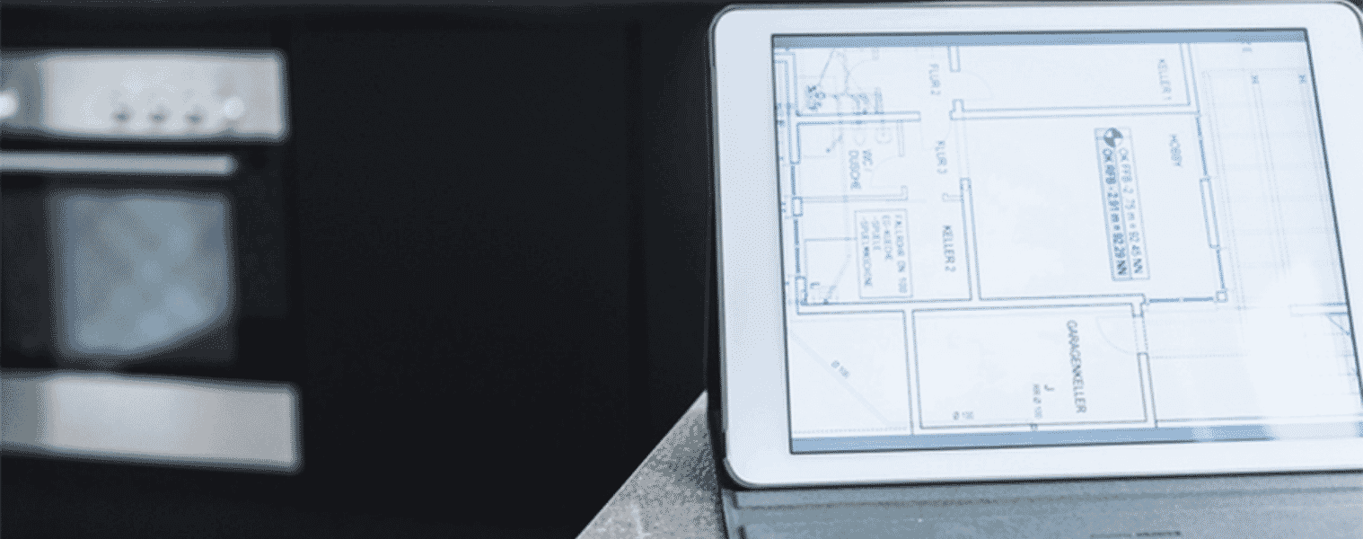 A close up of a floorplan for a kitchen renovation