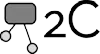 2c greyscale logo