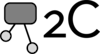 2c greyscale logo