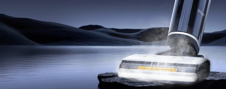 Image of the Tineco One S7 Steam Hard Floor Cleaner against a landscape background