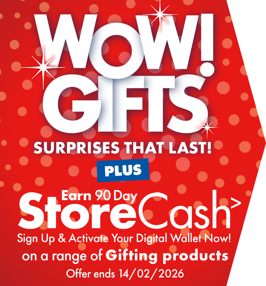 Earn $20-$30 90 Day StoreCash on Valentines Gifting