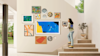 Lifestyle TV on gallery wall.