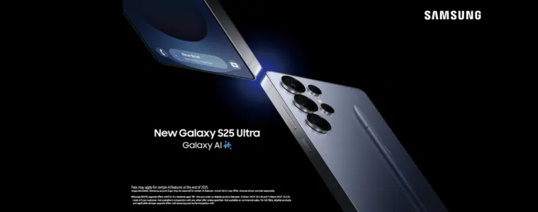 Samsung Galaxy S25 Ultra with Galaxy AI.