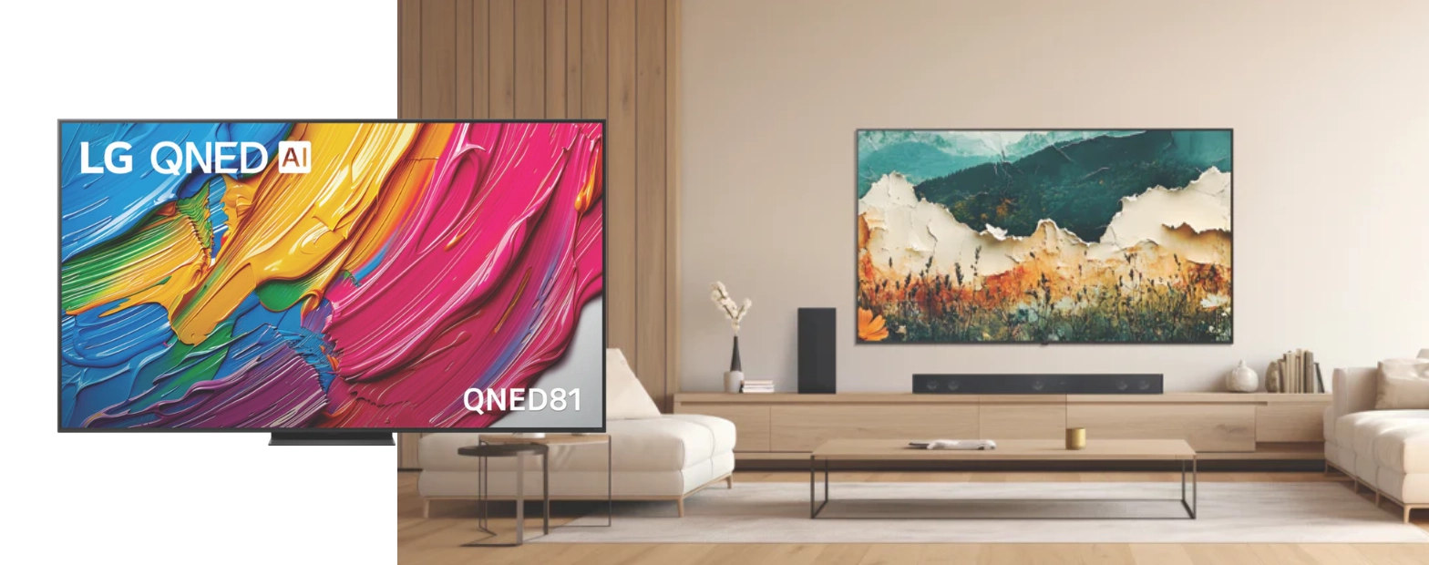 Product image of the LG 75 QNED81A AI LED UHD 4K Smart TV 2025