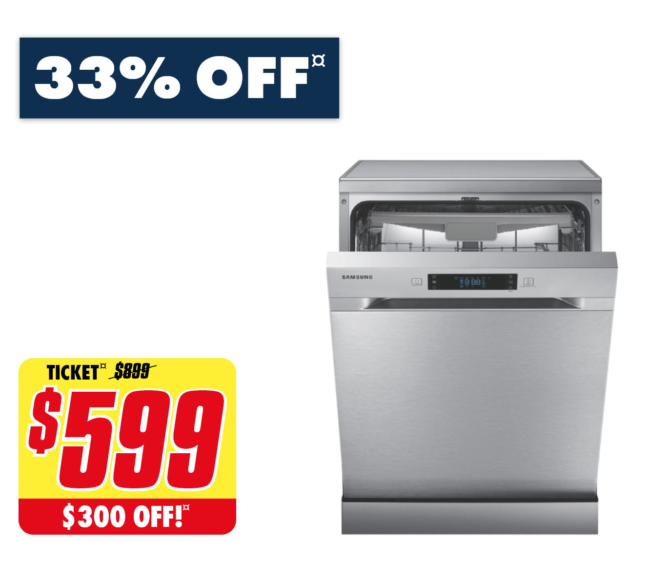 Samsung 60 cm Stainless Steel Freestanding Dishwasher