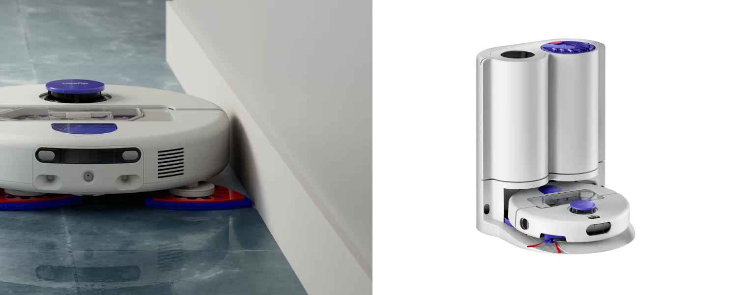 Image of the Dyson r2 Nurovi Wash+Dry Robotic Vacuum vacuuming floors