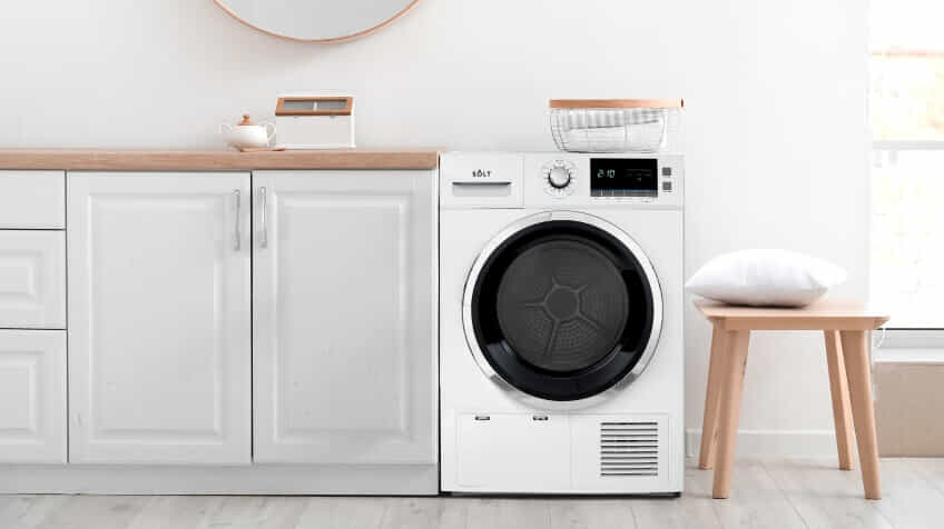 Solt Dryer in all white laundry 