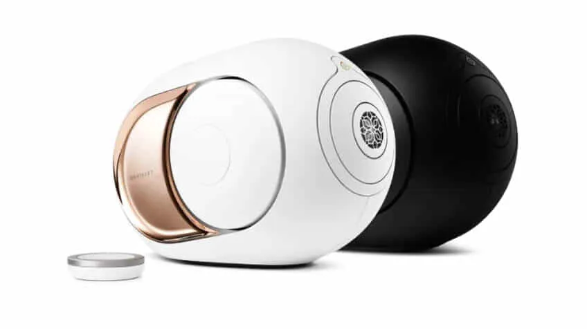Devialet Home Speakers Product shot of the Devialet PHANTOM 1 in dark chrome