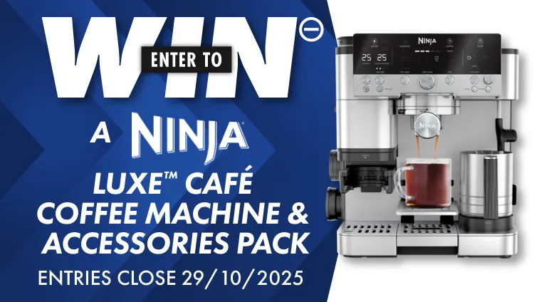 Enter to Win a Ninja Luxe Cafe Coffee Machine & Accessories Pack 
