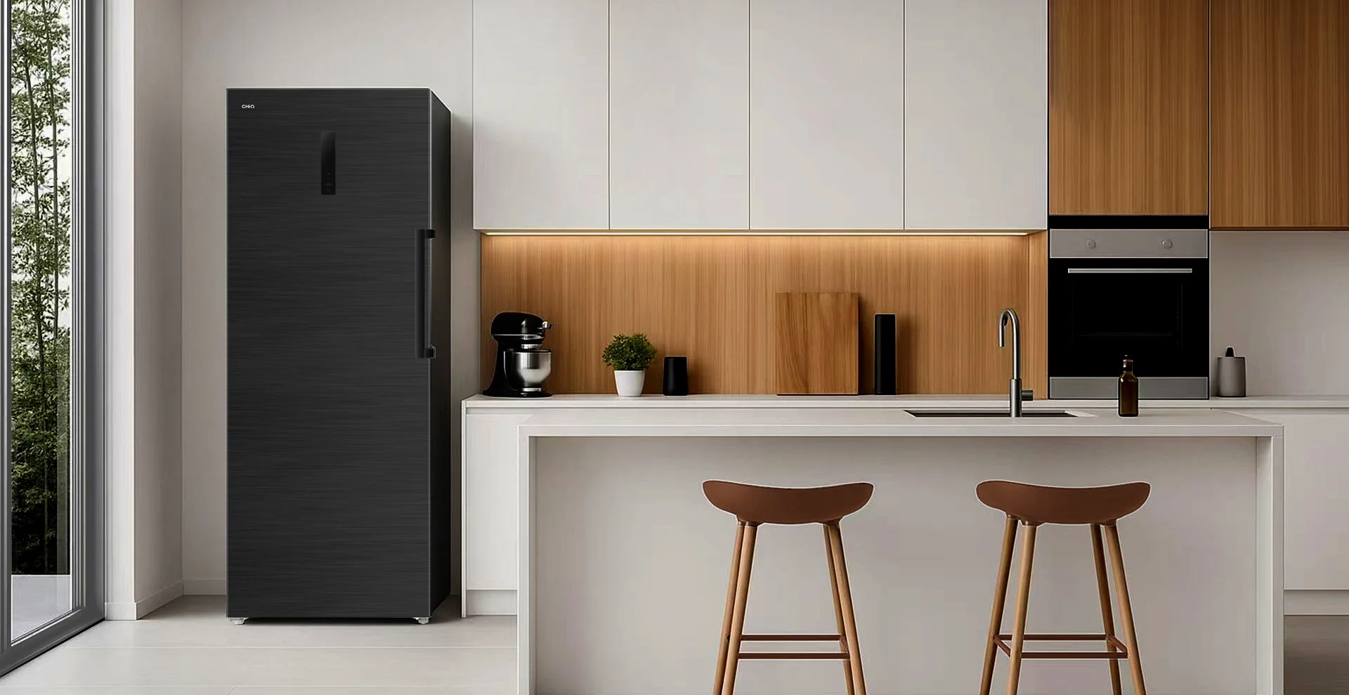 chiq freezer in kitchen