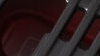 A close up of the porcelain-enamelled cast iron cooking grills