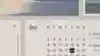 Close up of Tablet on a Samsung Family Hub Fridge.