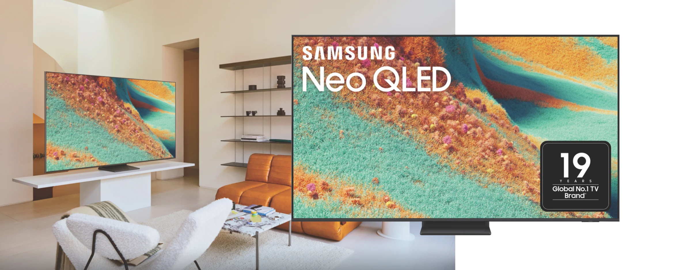 Product image of the Samsung QN85F NEO QLED 4K Mini LED Smart AI TV