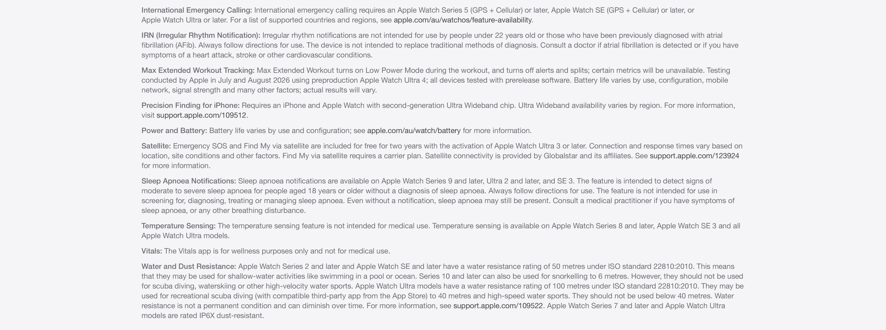 Apple Watch Ultra 4 buying guide final disclaimer. 