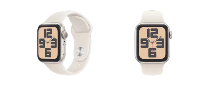 Product image of the Apple Watch SE GPS 40mm Starlight Aluminium - Starlight Sport Band - S M