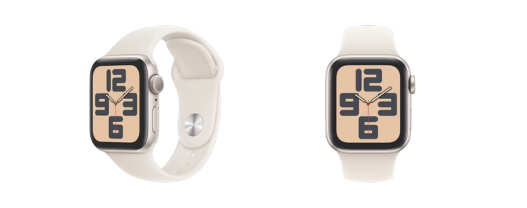 Product image of the Apple Watch SE GPS 40mm Starlight Aluminium - Starlight Sport Band - S M