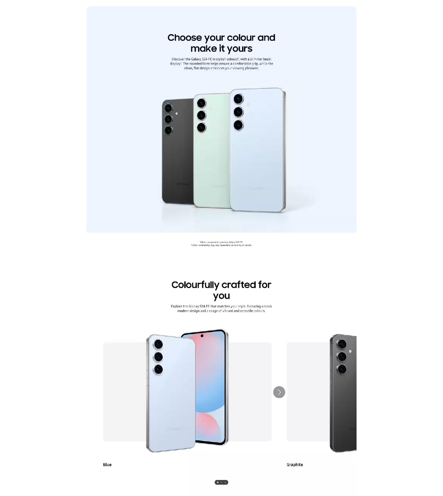 Samsung Galaxy FE - Section 3