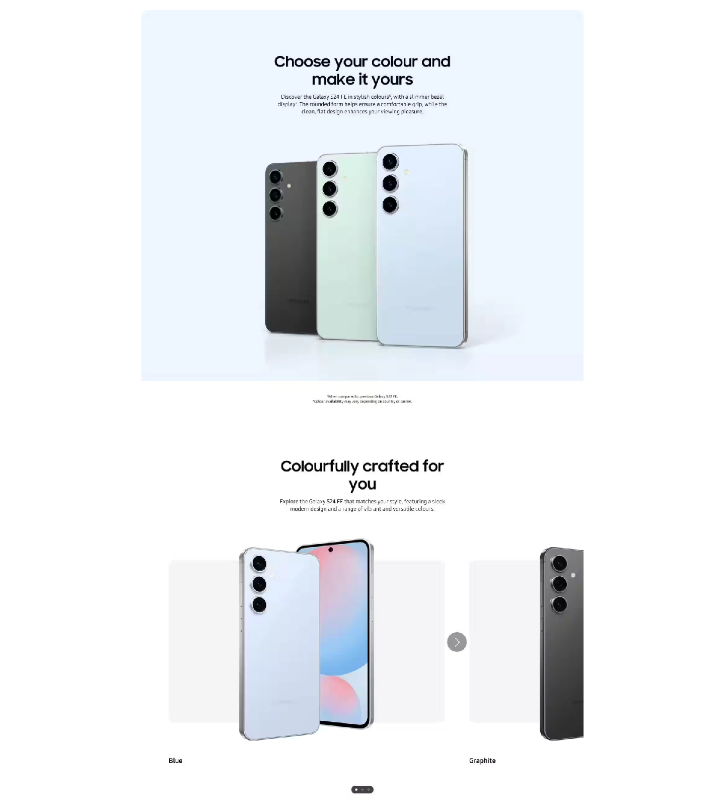 Samsung Galaxy FE - Section 3