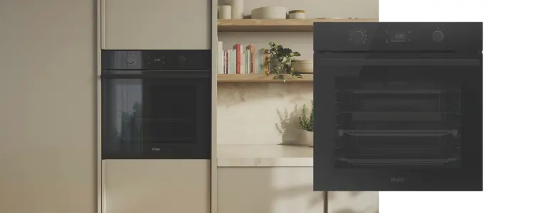 Haier 60cm 500 Series Built In Oven 12 Function Self Cleaning Airfry Steam Assist
