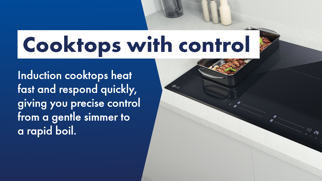 LG Cooktops available at The Good Guys. 