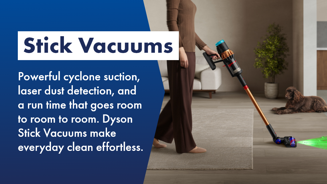 The Dyson stick vacuum hero you need to learn about, at The Good Guys. 