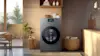 Samsung washer dryer combo in a cabin.