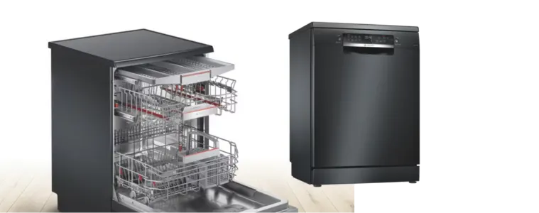Product image of the Bosch Series 6 Freestanding Dishwasher Black Inox