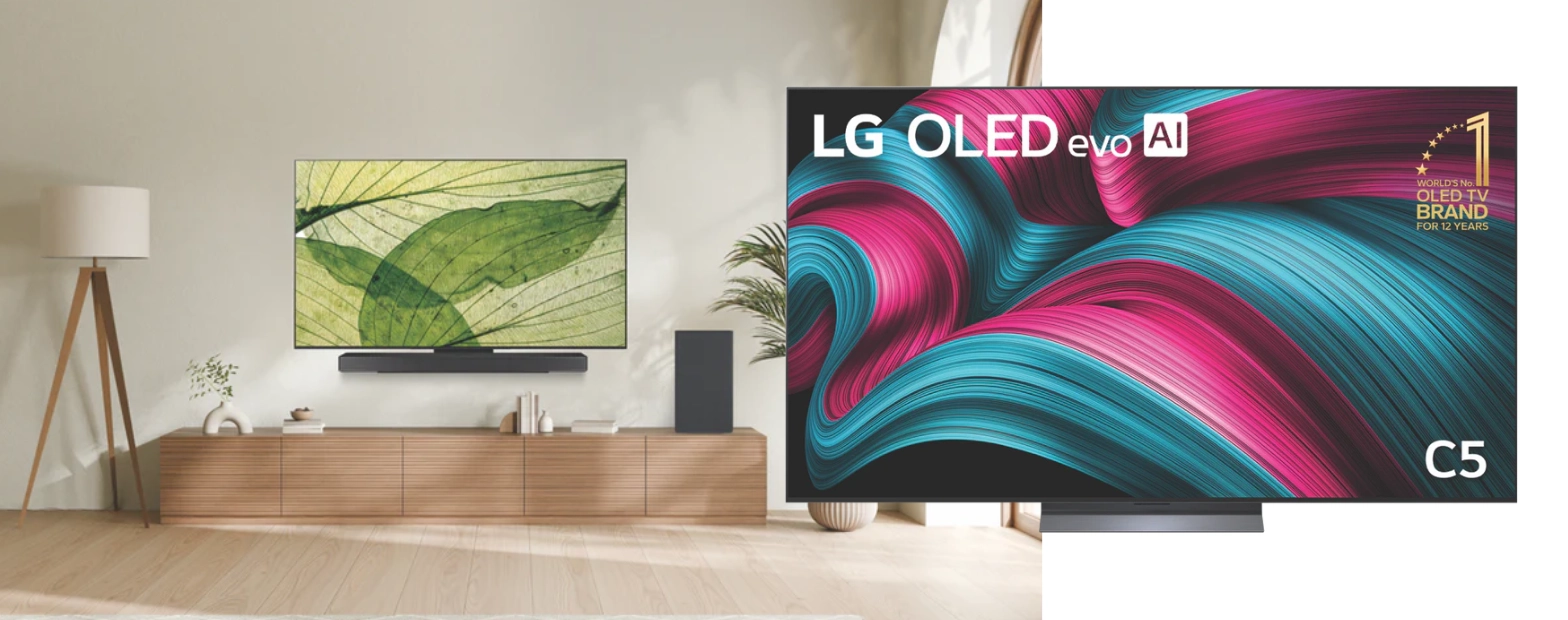 Product image of the LG 77" OLED EVO C5 AI UHD 4K Smart TV 2025