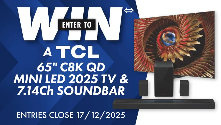 ENTER TO WIN⇔ TCL 65C8K TV and Q85H Pro Soundbar