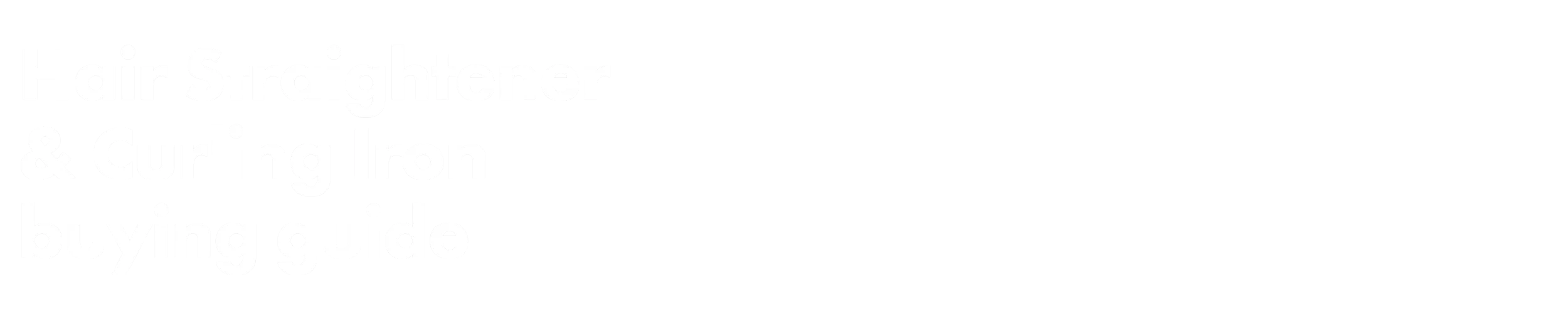 Hair Straightener & Curling Iron banner text desktop