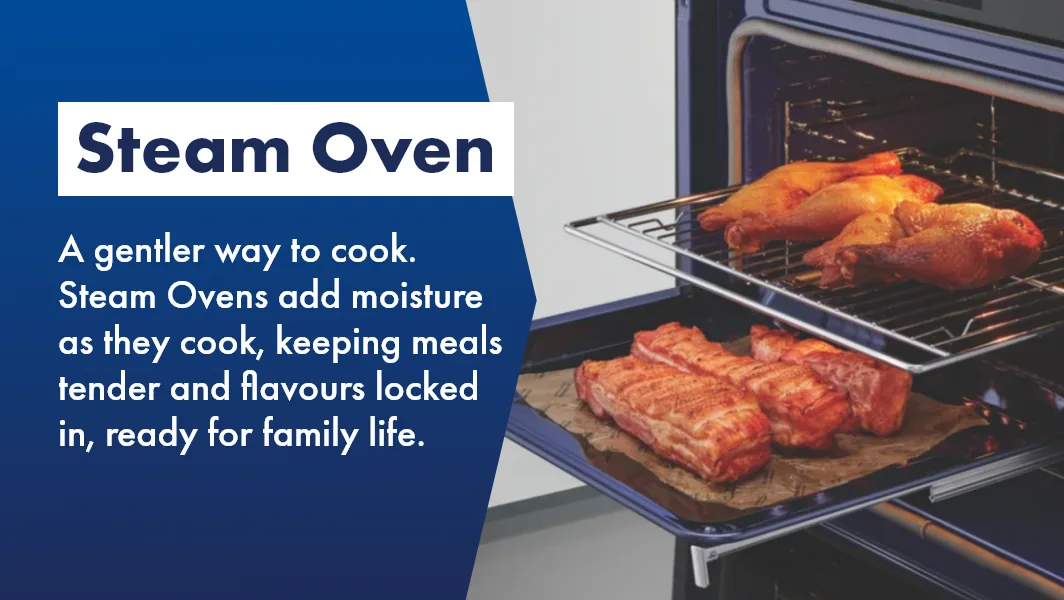 LG oven with steam cooking available at The Good Guys.