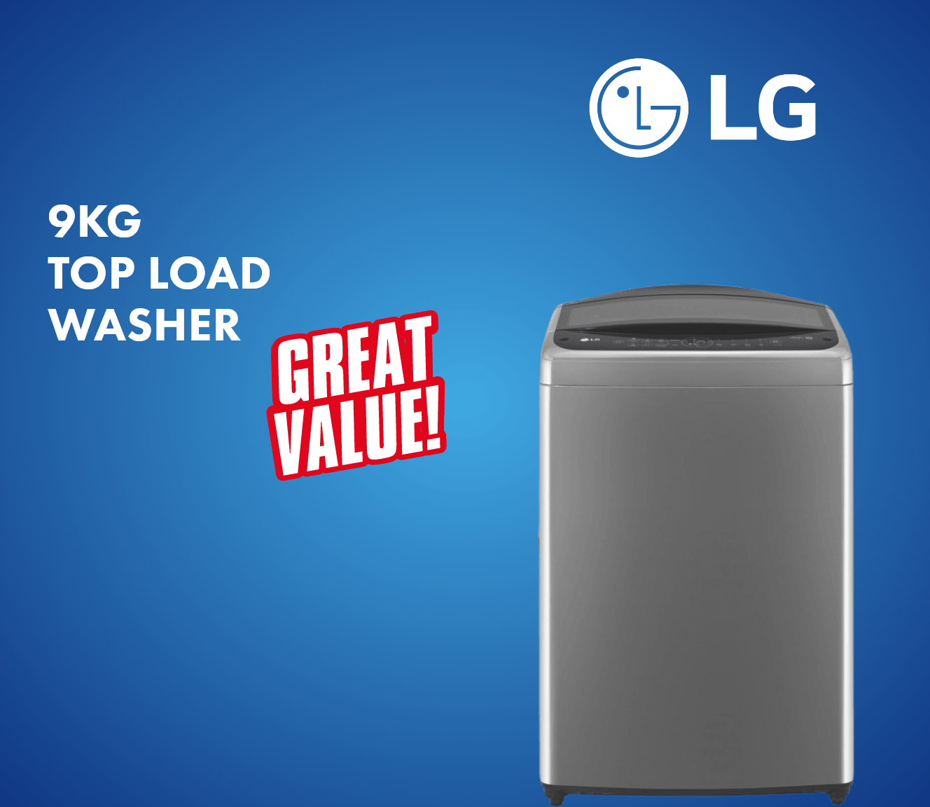 LG 9kg Top Load Washer