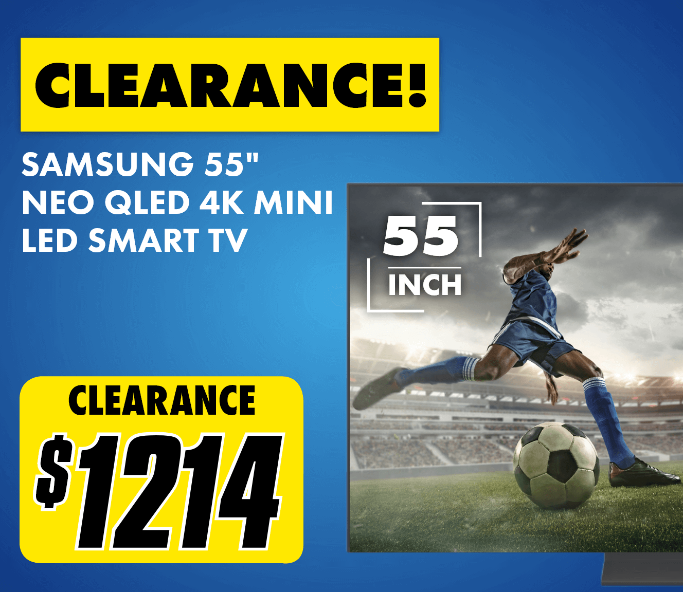 Samsung 55" QN70F NEO QLED 4K Mini LED Smart AI TV 2025	