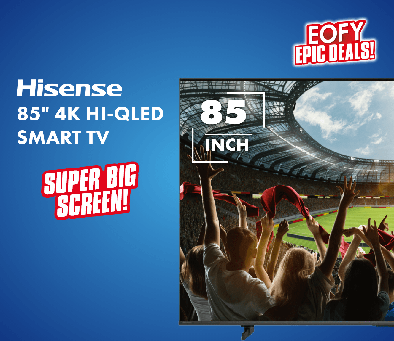 Hisense 85" 4K Hi-QLED Smart TV