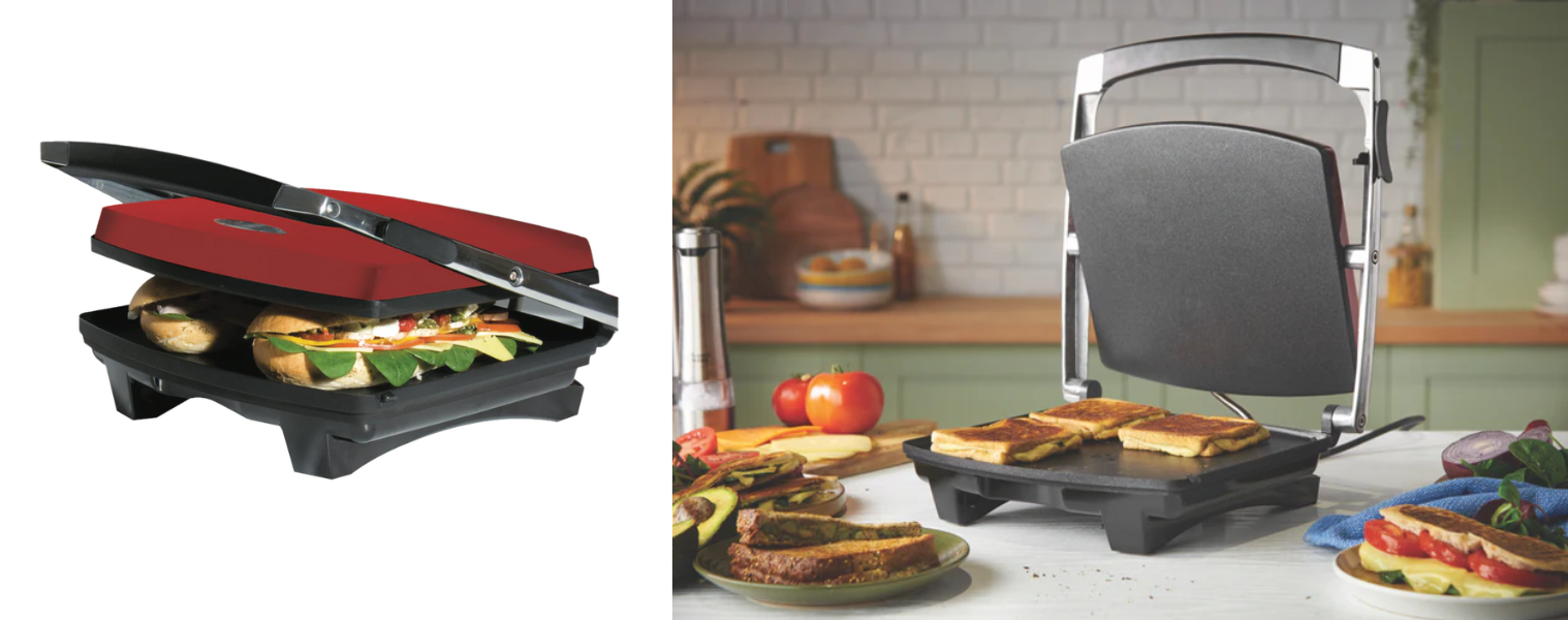 Product image of the Russell Hobbs Sandwich Press in Red